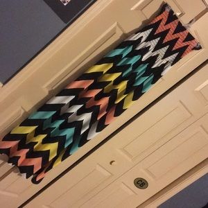 Multicolored Chevron Maxi Dress